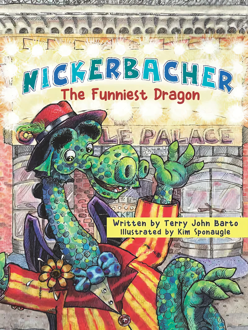Book cover: Nickerbacher, the Funniest Dragon