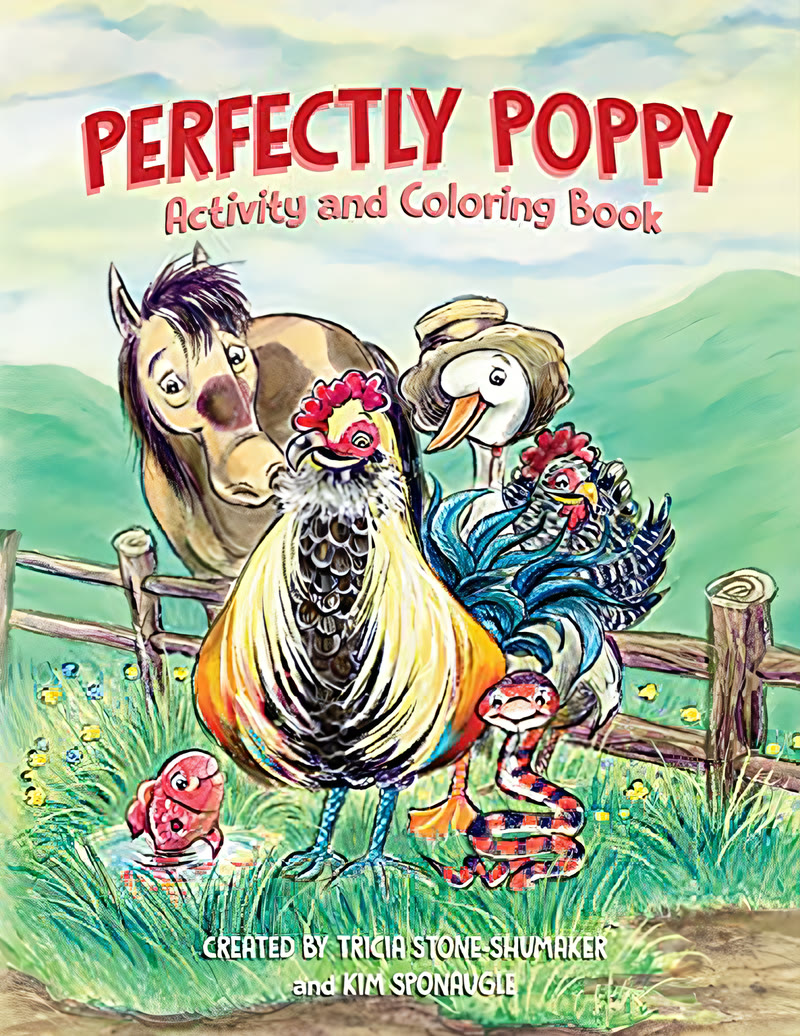 Book cover: Perfectly Poppy: Speech Activity and Coloring Book